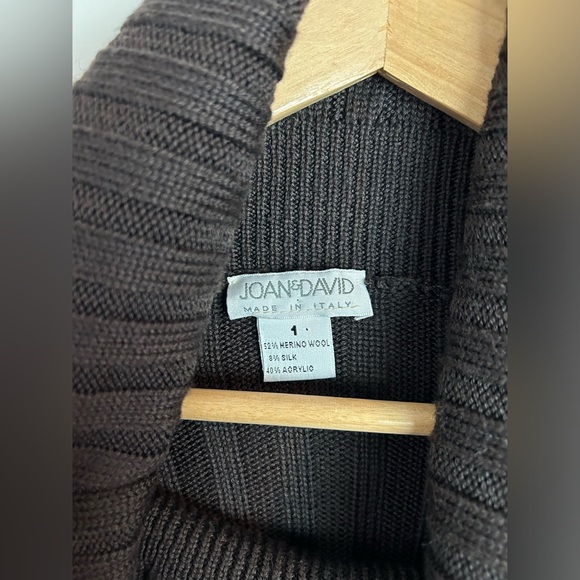 Vintage Chocolate Brown Cowl Neck Sweater - Picture 7 of 7